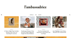 Desktop Screenshot of lambassadrice.com